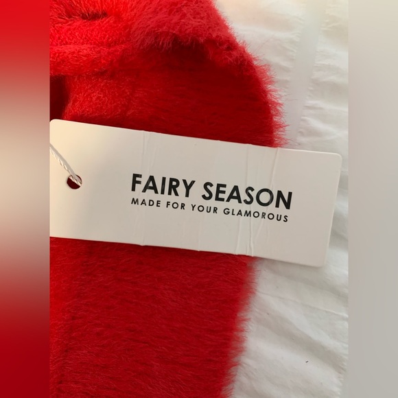 NWT Fairy Season Cozy Red Cowl Neck Tunic/ Dress - Picture 8 of 16